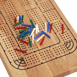 Foto 5 | Foto 5 | Tabla De Cribbage We Games Para 4 Jugadores De Madera Con Pinzas De Plástico - Venta Internacional.