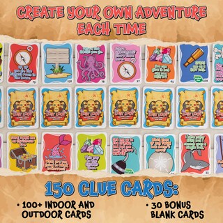 Foto 5 | Foto 5 | Juego De Búsqueda Del Tesoro, Botín Perdido, Hazlo Tú Mismo, Búsqueda Del Tesoro Con 150 Cartas - Venta Internacional.