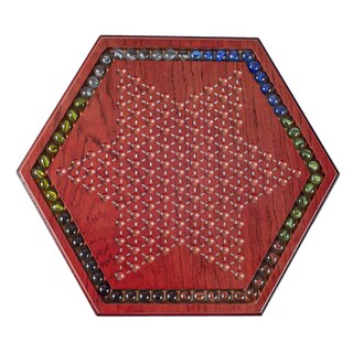 Foto 3 | Foto 3 | Juego De Mesa De Damas Chinas Amerous De Madera De 34,5 Cm Con 60 Canicas - Venta Internacional.