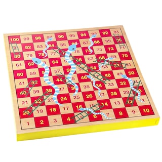 Foto 5 | Foto 5 | Juego De Mesa Amerous Ludo Snakes And Ladders 2 En 1 De Madera De 30,5 Cm - Venta Internacional.