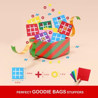Foto 4 | Foto 4 | Juego De Mesa Tic Tac Toe Pjdrllc, Obsequios Para Fiestas Infantiles (paquete De 12) - Venta Internacional.