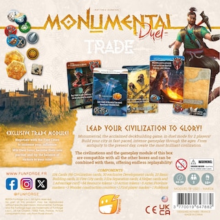 Foto 2 | Foto 2 | Juego De Mesa Funforge Monumental Duel Trade Civilization 10+ - Venta Internacional.