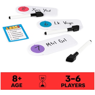 Foto 5 | Foto 5 | Juego De Mesa Para Fiestas Spin Master Less Is More Con Rotuladores Borrables - Venta Internacional.