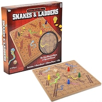 Juego De Mesa The Dreidel Company Classic Wooden Snakes & Ladders - Venta Internacional.