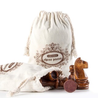 Foto 4 | Foto 4 | Piezas De Ajedrez Amerous De Madera Talladas A Mano Con Tamaño King De 10,5 Cm - Venta Internacional.