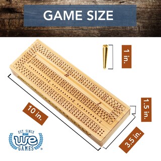 Foto 5 | Foto 5 | Set Cribbage We Games De Madera Para 3 Jugadores Con Pinzas De Fácil Agarre - Venta Internacional.