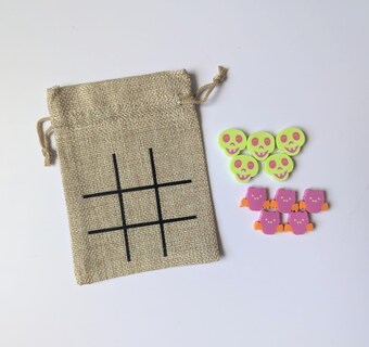 Foto 2 | Foto 2 | Juego Tic Tac Toe, Regalo De Halloween Para Niños Con Minigomas De Borrar - Venta Internacional.