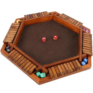 Foto 1 | Foto 1 | Juego De Mesa Juegoal Wooden Shut The Box Dice Game 1-6 Jugadores - Venta Internacional.