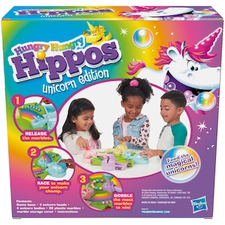 Foto 3 | Foto 3 | Juego De Mesa Hasbro Gaming Hungry Hippos Unicorn Edition - Venta Internacional.