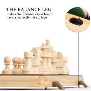 Foto 3 | Foto 3 | Juego De Ajedrez A&a 15, Tablero Magnético Plegable De Madera, 3 Cm, Tamaño King - Venta Internacional.