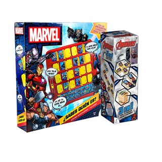 Foto 1 | Foto 1 | Paquete De Juegos De Mesa Avengers - ¿sabes Quien Es? - Torre De Madera 3 En 1
