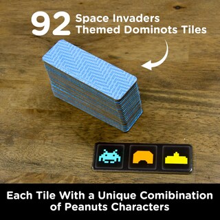 Foto 3 | Foto 3 | Juego De Fichas Aquarius Space Invaders Dominots Con Licencia Oficial - Venta Internacional.