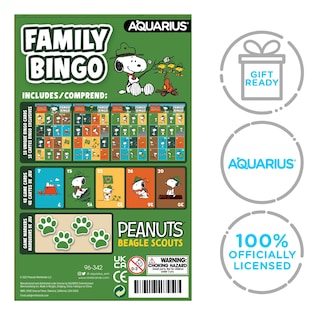 Foto 2 | Foto 2 | Juego De Bingo Familiar Aquarius Peanuts Snoopy Beagle Scouts - Venta Internacional.