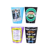 Vasos Pequeños Para Tragos De Whisky Silver Buffalo Friends 45 Ml 4 Unidades - Venta Internacional.