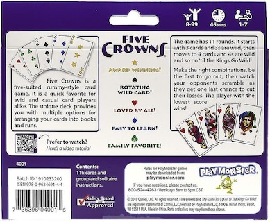 Foto 3 | Foto 3 | Venta Internacional - Juego De Cartas Five Crowns Family Para Adultos Y Niños Mayores De 5 Años
