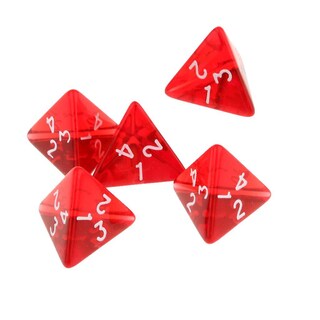 Foto 5 | Foto 5 | Venta Internacional - Juego De Dados Poliédricos, Paquete De 40 Dados De Cuatro Caras, Red Gem D4