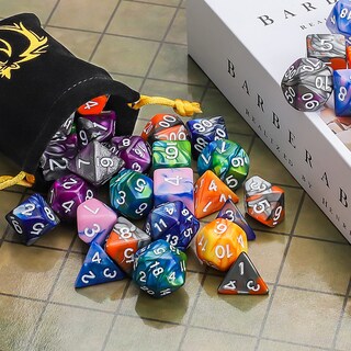 Foto 5 | Foto 5 | Venta Internacional - Juego De Dados Poliédricos Ciaraq Dnd (42 Piezas) Con 6 Bolsas Para Rpg