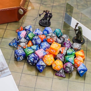 Foto 7 | Foto 7 | Venta Internacional - Juego De Dados Poliédricos Ciaraq Dnd (42 Piezas) Con 6 Bolsas Para Rpg