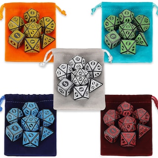Foto 2 | Foto 2 | Ciaraq De Dados Poliédricos Con 5 Bolsas Para Juegos De Mesa Mtg Dnd - Venta Internacional.