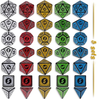 Foto 3 | Foto 3 | Ciaraq De Dados Poliédricos Con 5 Bolsas Para Juegos De Mesa Mtg Dnd - Venta Internacional.