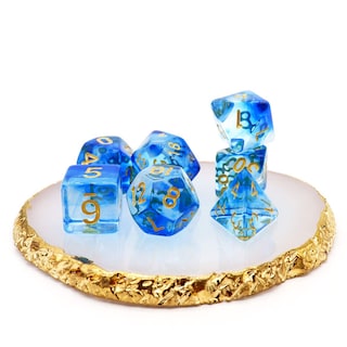 Foto 5 | Foto 5 | Juego de Dados Haxtec Dnd Dragon Glass-eternal Sea con Bolsa - Venta Internacional