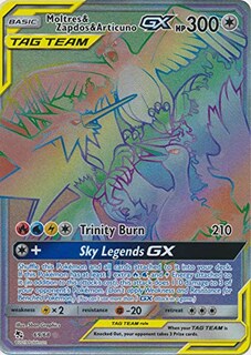 Foto 1 | Foto 1 | Carta Única De Pokémon Moltres & Zapdos Y Articuno Tag Team Gx - Venta Internacional.