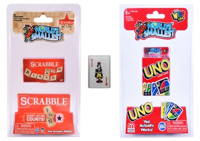Foto 1 | Foto 1 | Miniature Games Worlds Scrabble Uno Más Pequeño Con Cartas - Venta Internacional.