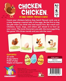 Foto 3 | Foto 3 | Juego De Tarjetas De Memoria Gamewright Chicken Chicken Kids 6+ Years - Venta Internacional.