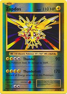 Foto 1 | Foto 1 | Tarjeta Coleccionable Pokémon Zapdos Xy Evolutions 42/108 Reverse Holo - Venta Internacional.