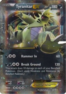 Foto 1 | Foto 1 | Tarjeta Coleccionable Pokémon Tyranitar-ex (42/98) Ancient Origins - Venta Internacional.