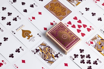 Foto 2 | Foto 2 | Juego De Cartas Para Bicicleta, Verbena Floral, Lámina Dorada De Primera Calidad - Venta Internacional.