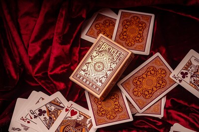 Foto 5 | Foto 5 | Juego De Cartas Para Bicicleta, Verbena Floral, Lámina Dorada De Primera Calidad - Venta Internacional.