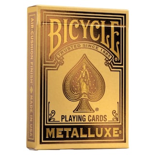 Foto 1 | Foto 1 | Lámina Metálica Para Bicicleta Metalluxe, Tamaño Póker Dorado - Venta Internacional.