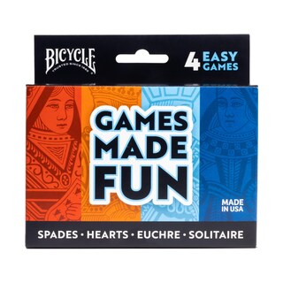 Foto 1 | Foto 1 | Juego De Cartas Bicycle 4 En 1: Euchre, Hearts, Spades Y Solitaire - Venta Internacional.