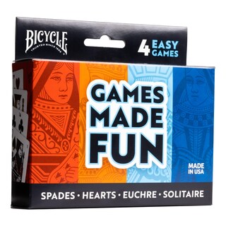 Foto 2 | Foto 2 | Juego De Cartas Bicycle 4 En 1: Euchre, Hearts, Spades Y Solitaire - Venta Internacional.