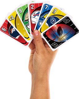Foto 2 | Foto 2 | Juego De Cartas Mattel Games Uno Nfl Con Logotipos Y Reglas Del Equipo De La Nfl - Venta Internacional.