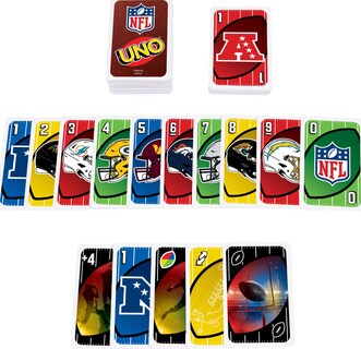 Foto 5 | Foto 5 | Juego De Cartas Mattel Games Uno Nfl Con Logotipos Y Reglas Del Equipo De La Nfl - Venta Internacional.