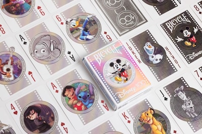 Foto 2 | Foto 2 | Juego De Cartas, Bicicleta, 100 Aniversario De Disney, Holográfico - Venta Internacional.