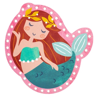Foto 6 | Foto 6 | Lacing Cards Stephen Joseph Mermaid Con Bolsa Con Cierre Para Niños - Venta Internacional.