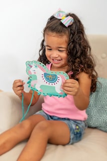 Foto 7 | Foto 7 | Tarjetas Con Cordones, Diseño De Unicornio De Stephen Joseph, Con 5 Tarjetas Y Bolsa - Venta Internacional.