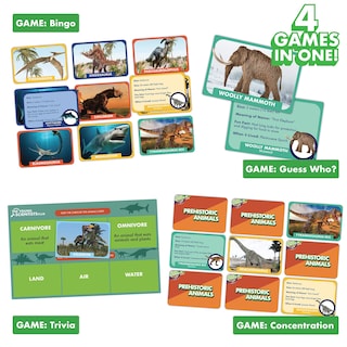 Foto 3 | Foto 3 | Juegos De Cartas The Young Scientist Prehistoric Animal Age 5+ - Venta Internacional.