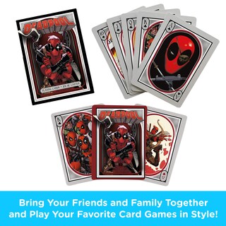 Foto 2 | Foto 2 | Juego De Cartas Aquarius Con Temática De Póker De Marvel Deadpool - Venta Internacional.