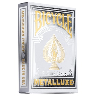 Foto 1 | Foto 1 | Juego De Cartas Para Bicicleta Metalluxe, Tamaño Póker Plateado - Venta Internacional.