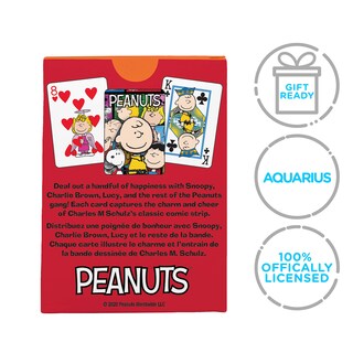 Foto 7 | Foto 7 | Juego De Cartas Aquarius Peanuts, Mazo Fundido, Tamaño Póker - Venta Internacional.