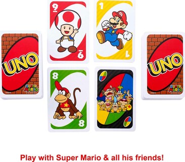Foto 4 | Foto 4 | Juego de Cartas Mattel Games Uno Super Mario con Lata Coleccionable - Venta Internacional