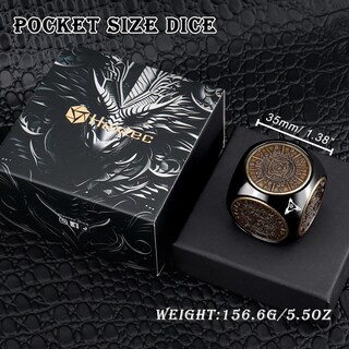 Foto 6 | Foto 6 | Juego De Dados Haxtec Spinner Dice 7 En 1 Metal Dnd Dungeons Dragons - Venta Internacional.