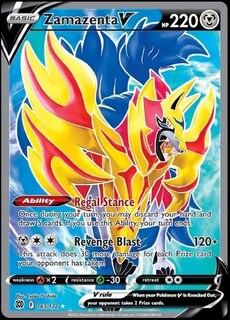 Foto 1 | Foto 1 | Tarjeta Pokémon Pokémon Zamazenta V 163/172 Brillant Stars - Venta Internacional.