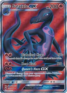 Foto 1 | Foto 1 | Tarjeta Coleccionable Pokémon Salazzle-gx 132/147 Full Art Ultra Rare - Venta Internacional