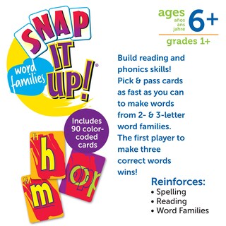 Foto 5 | Foto 5 | Recursos De Aprendizaje Sobre Juegos De Cartas ¡snap It Up! Fonética Y Lectura - Venta Internacional.
