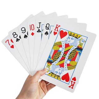 Foto 1 | Foto 1 | Juego De Cartas Yuanhe Jumbo, Baraja Grande, Decoración Para Fiestas De Casino - Venta Internacional.